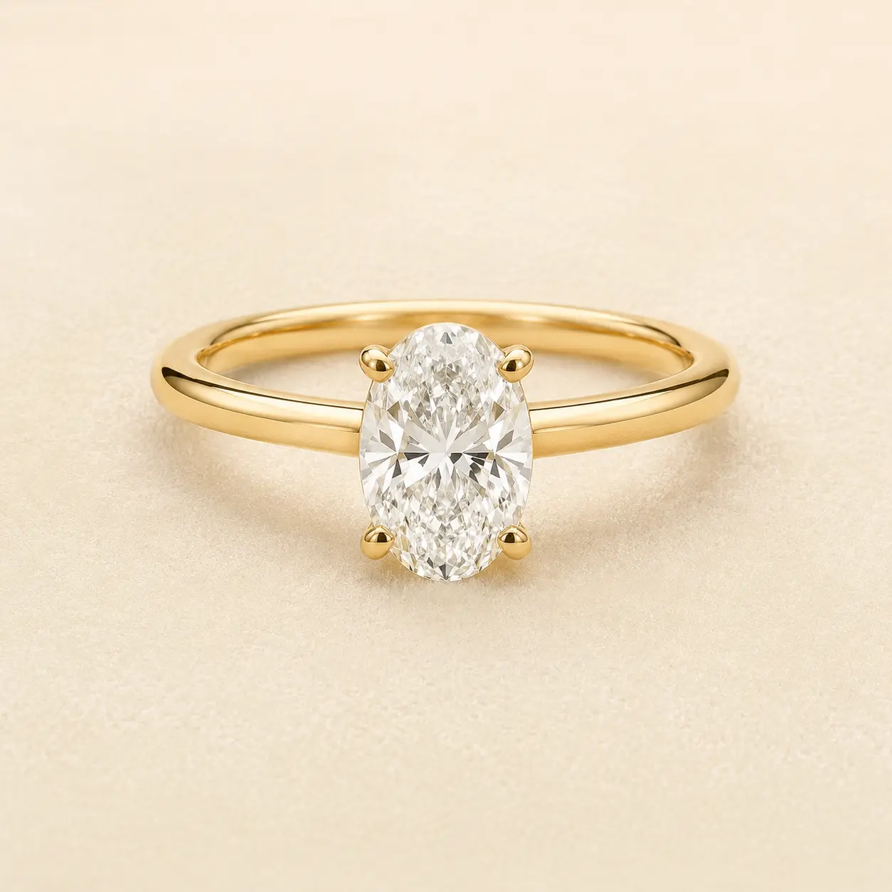 Oval Solitaire, view 1 of 1